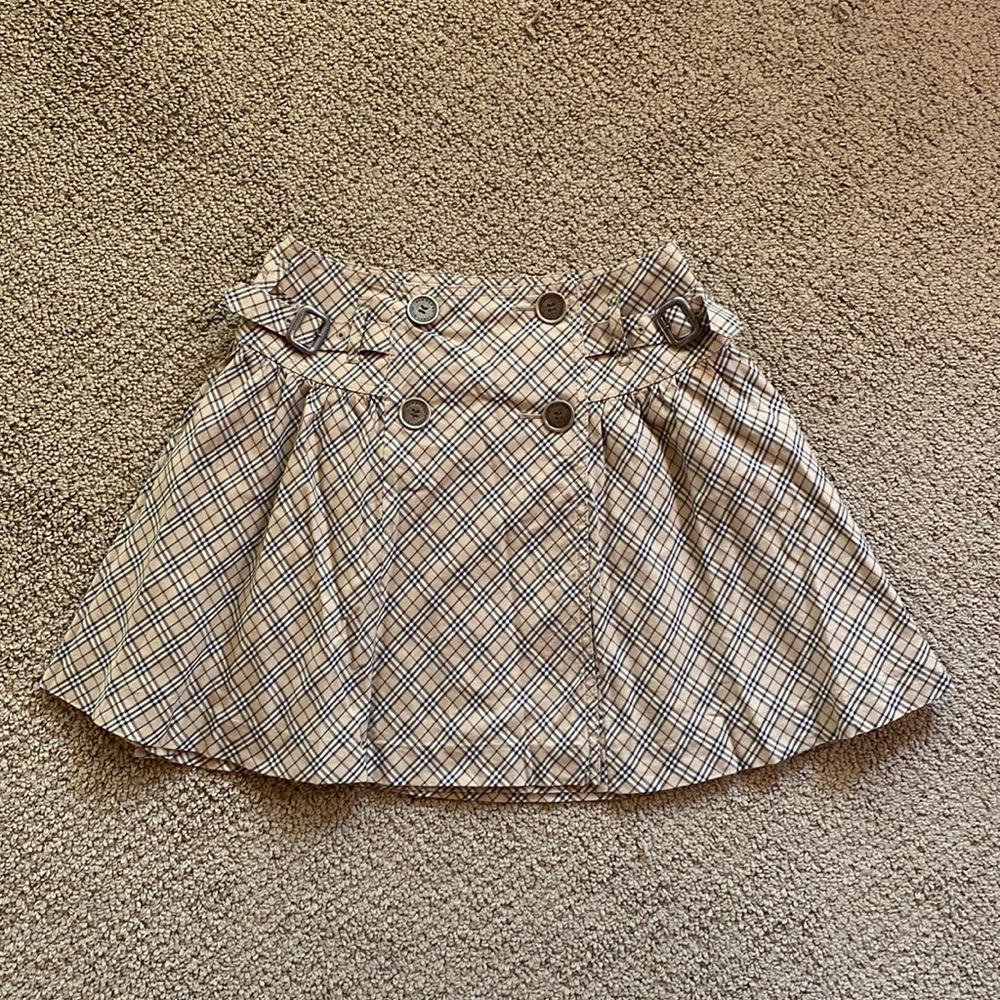 Authentic Burberry Blue Label Japan plaid wrap skirt 38 or between 2 to 4